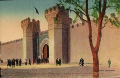 CPA Marseille Exposition Coloniale Porte ou palais du Maroc