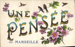 CPA Une pensee de Marseille 