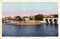 CPA Marseille la Corniche et le Pont de la Fausse Monnaie 