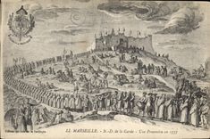 CPA Marseille N D de la Garde une Procession en 1777 