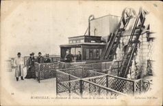 CPA Marseille Ascenseurs de N D de la Garde la Sortie 