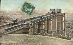 CPA Marseille l'Ascenseurs de N D de la Garde 