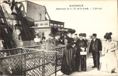 CPA Marseille Ascenseurs de N D de la Garde l'Arrivee 