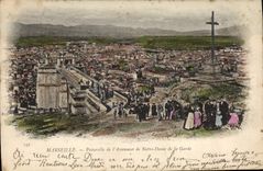 CPA Marseille Passerelle de l'Ascenseur de Notre Dame de la Garde 