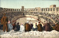 CPA Arles les Arenes Course de taureaux Corrida