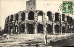 CPA Arles les Arenes vue exterieure 