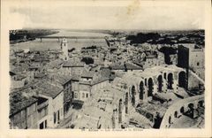 CPA Arles les Arenes et le Rhone 