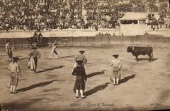 CPA Arles course de taureaux Corrida