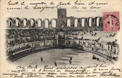 CPA Arles course de taureaux Corrida