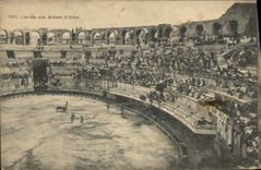 CPA Corrida aux Arenes d'Arles 