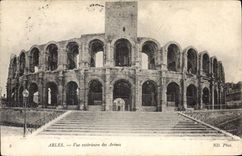 CPA Arles vue exterieure des Arenes 