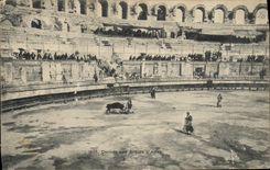 CPA Corrida Arenes d'Arles 