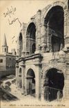 CPA Arles les Arenes et le clocher Saint Charler 