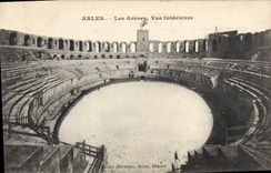 CPA Arles les Arenes vue interieure 