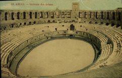 CPA ARLES Interieur des Arenes