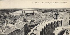 CPA ARLES Vue generale prise des Arenes ND phot