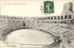 CPA Arles Interieur des Arenes