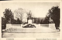 CPA Monument de Goethe piaco & L'Universite Strasbourg