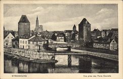 CPA STRASBOURG Vue prise des ponts couverts