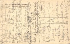 CPA Strasbourg Monument Maurice de Saxe