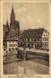 CPA STRASBOURG Musee Historique le pont du Corbeau et la Cathedrale
