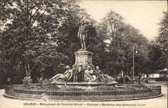 CPA COLMAR Monument de l'amiral Bruat Colmar denkmal des Admirals Sruat