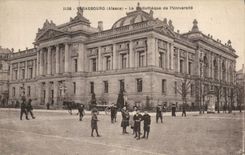 CPA STRASBOURG La Biblotheque de l'Universite