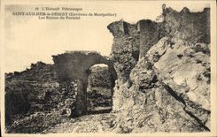 CPA SAINT GUILHEM le DESERT Les Ruines du portalet