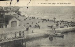 CPA PALAVAS La Plage Vue prise du casino
