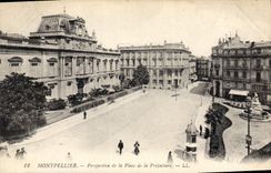 CPA MONTPELLIER Perspective de la Place de Prefecture LL