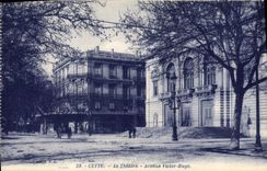 CPA CETTE Le Theatre Avenue Victor Hugo