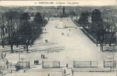 CPA MONTPELLIER Le Peyrou Vue generale