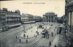 CPA MONTPELLIER Place de la Comedie
