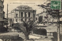 CPA MONTPELLIER La Place de la Comedie