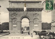 CPA MONTPELLIER L'Arc de Triomphe