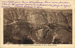 CPA Cirque de NAVACELLES vu de la Baume Oriol