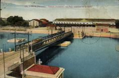 CPA SETE Station Baincaire Le Pont tournant et la Gare