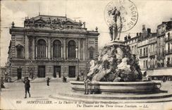 CPA MONTPELLIER Le Theatre et la Fontaine des Trois Graces 