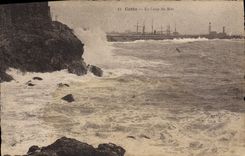 CPA CETTE Un Coup de Mer