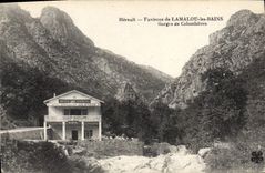 CPA Environs de LAMALOU les BAINS Gorges de Colombieres Hotel des sources