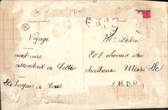 CPA CETTE Avenue Victor Hugo