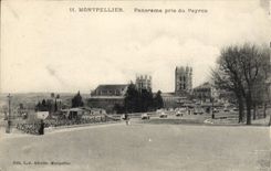 CPA MONTPELLIER Panorama pris du peyrou