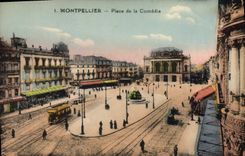 CPA MONTPELLIER Place de la Comedie