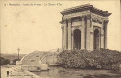 CPA Montpellier Jardin du peyrou Le Chateau d'eau