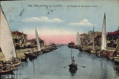 CPA PALAVAS les FLOTS Le Canal et les deux rives