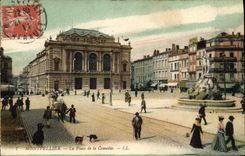 CPA MONTPELLIER La Place de la Comedie