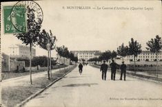 CPA MONTPELLIER La Caserne d'Artillerie Quartier Lepic Militaria