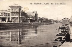 CPA PALAVAS les FLOTS Rive droite et Casino
