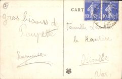 CPA PALAVAS les FLOTS Rive droite et Casino