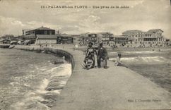 CPA PALAVAS les FLOTS VUe prise de la jetee